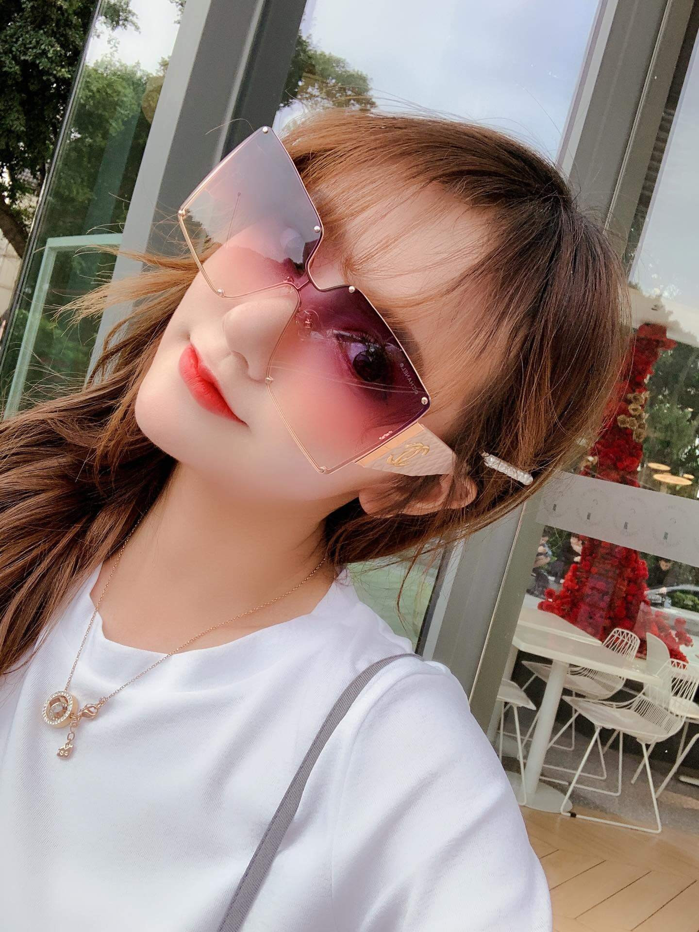 Chanel Rectangle Sunglass 4813