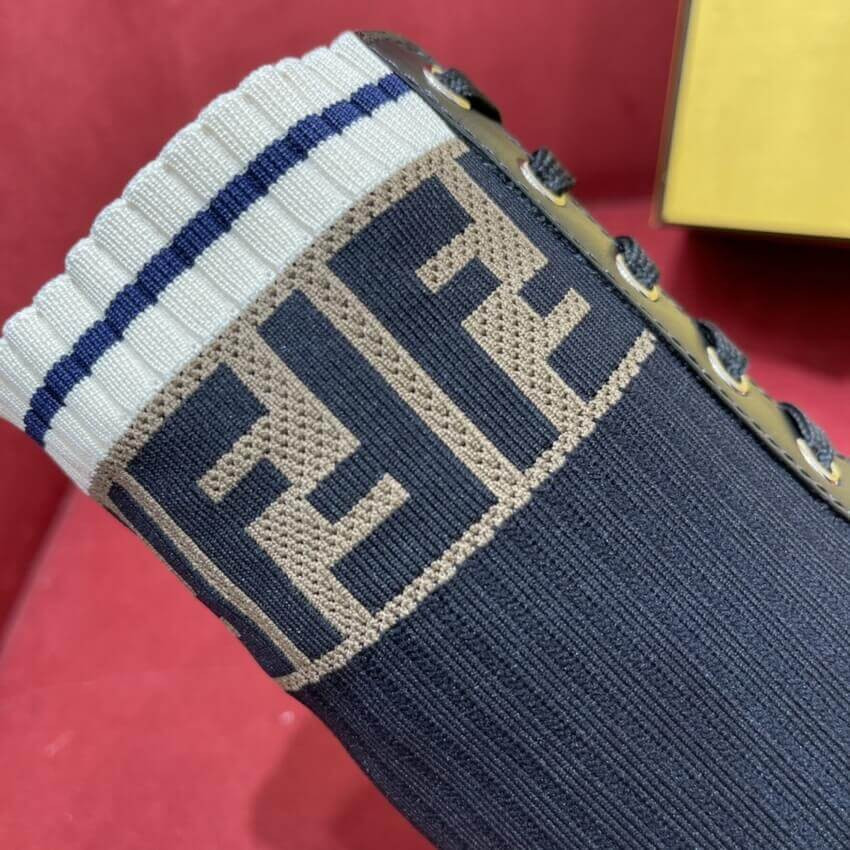 Fendi Rockoko Chelsea Sock Combat Boot