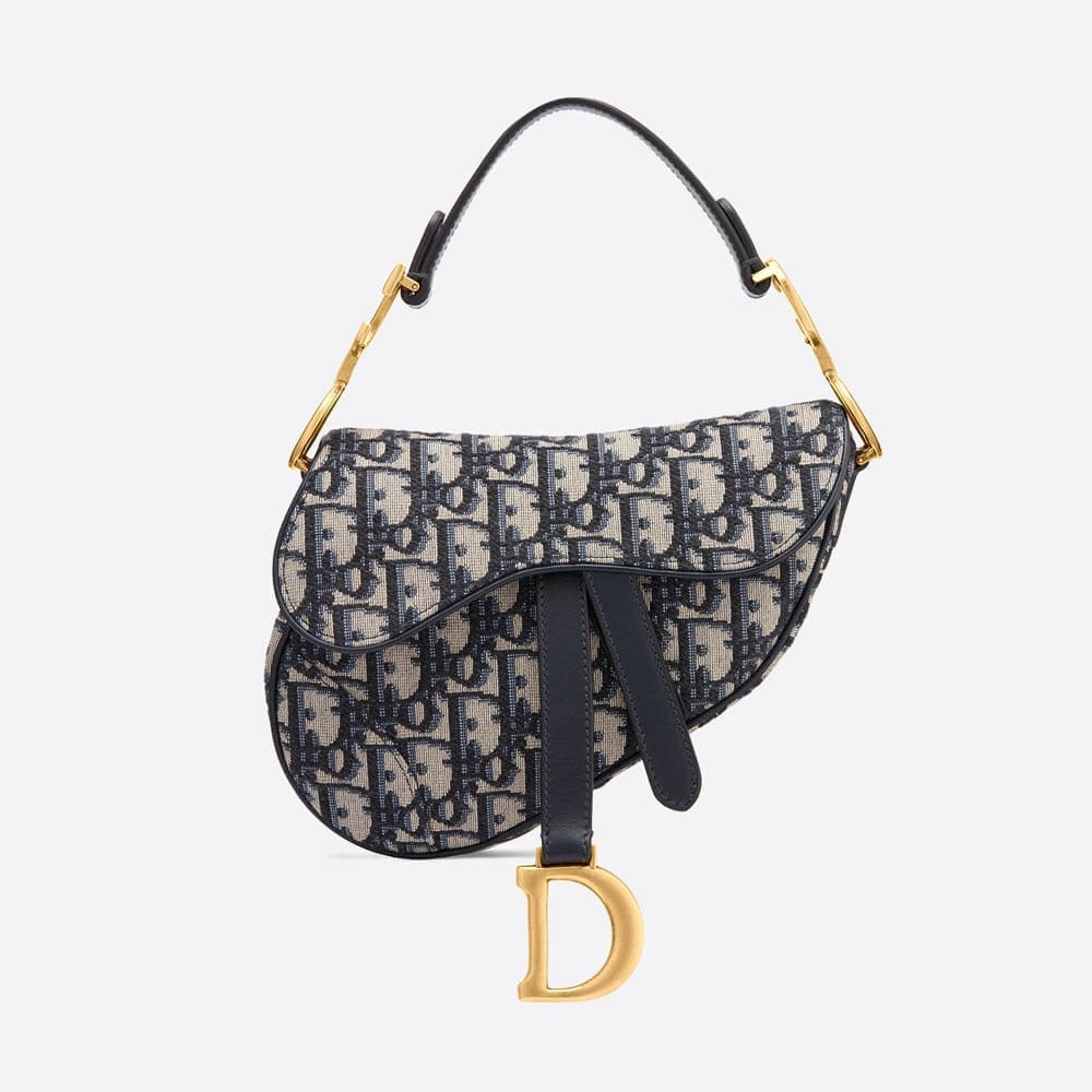 Christian Dior Mini Oblique Saddle Bag M0447