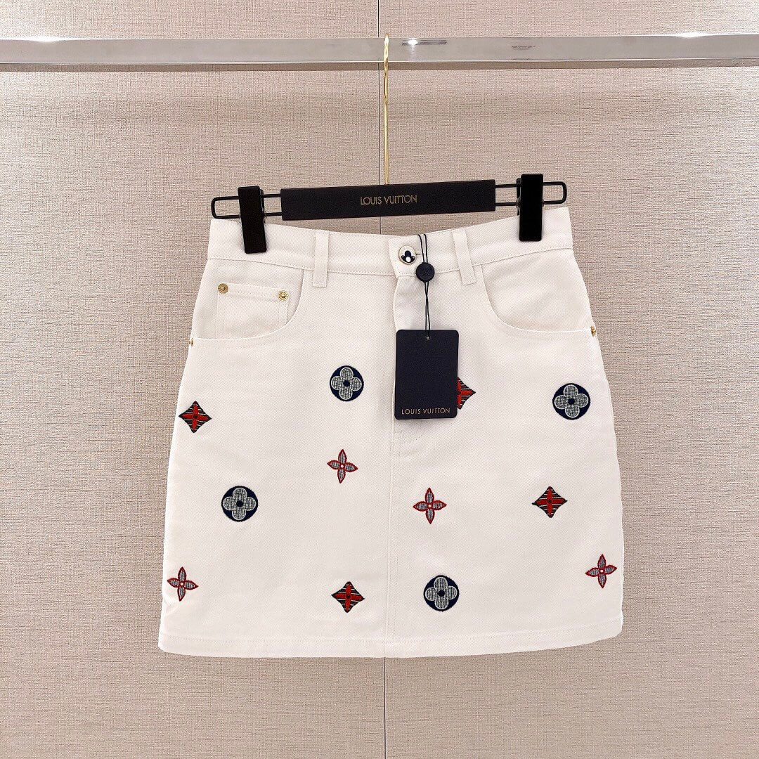 Louis Vuitton Multicolor Monogram Mini Skirt 1A9UNG