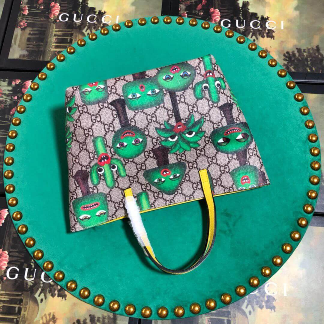 Gucci Childrens GG Smiling Plants Tote 410812