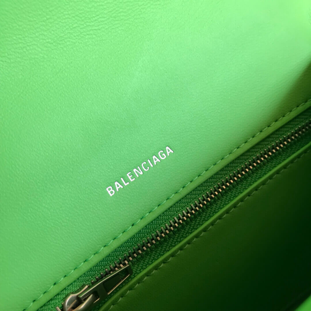 Balenciaga Hourglass S Textured-Leather Tote