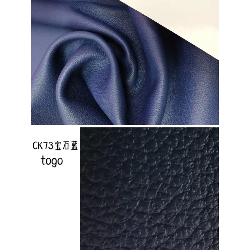 Hermes makes exclusive leather Togo calfskin: blue line