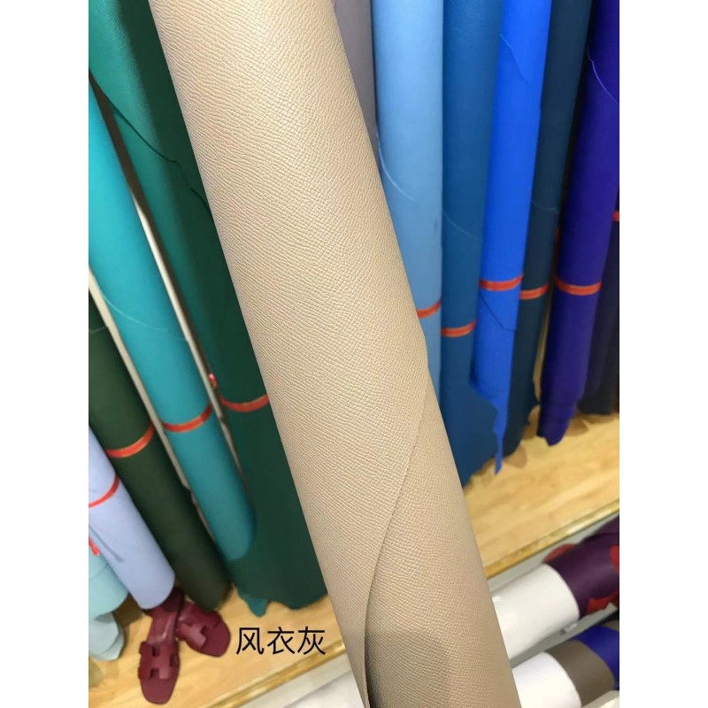 Hermes makes exclusive leather Togo calfskin: gray line