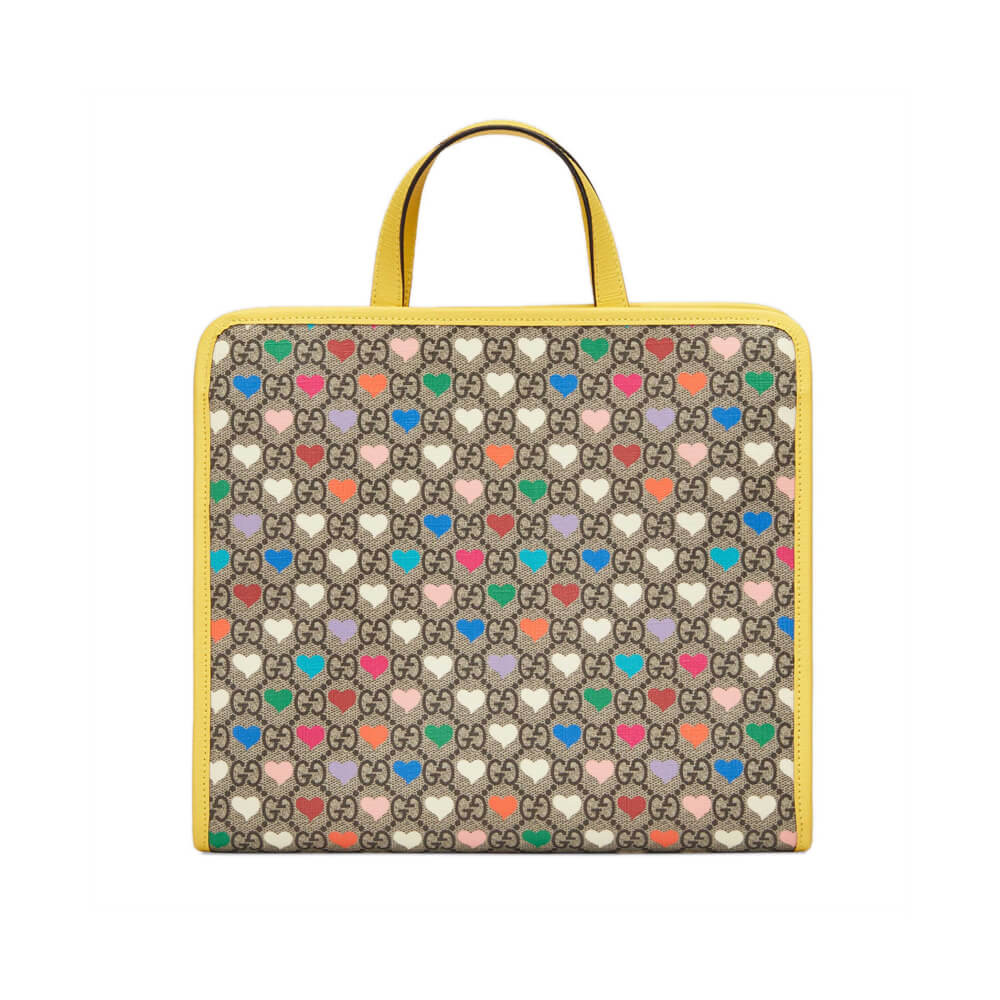 Gucci Childrens GG Hearts Tote Bag 605614