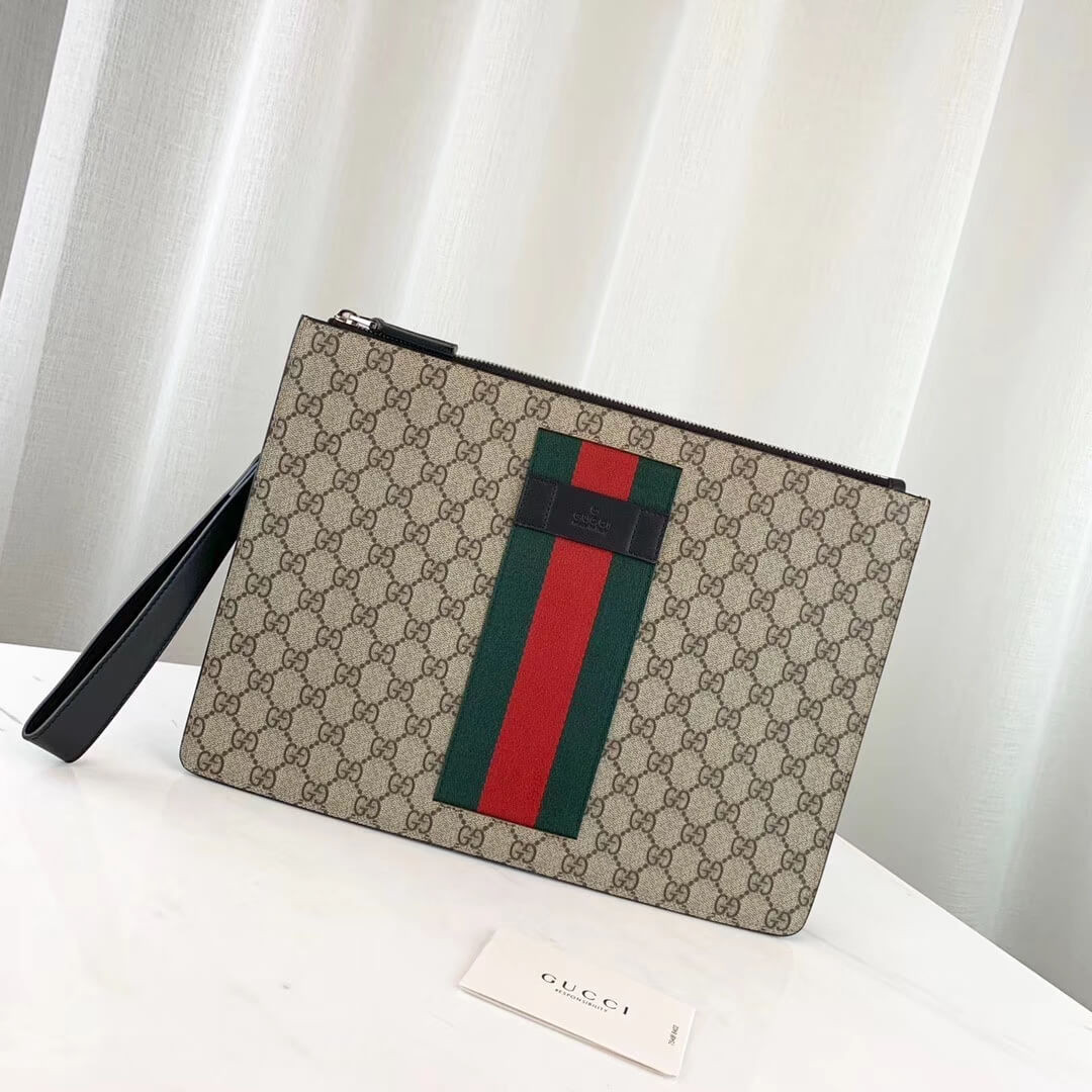 Gucci Portfolio GG Supreme Pouch 433665