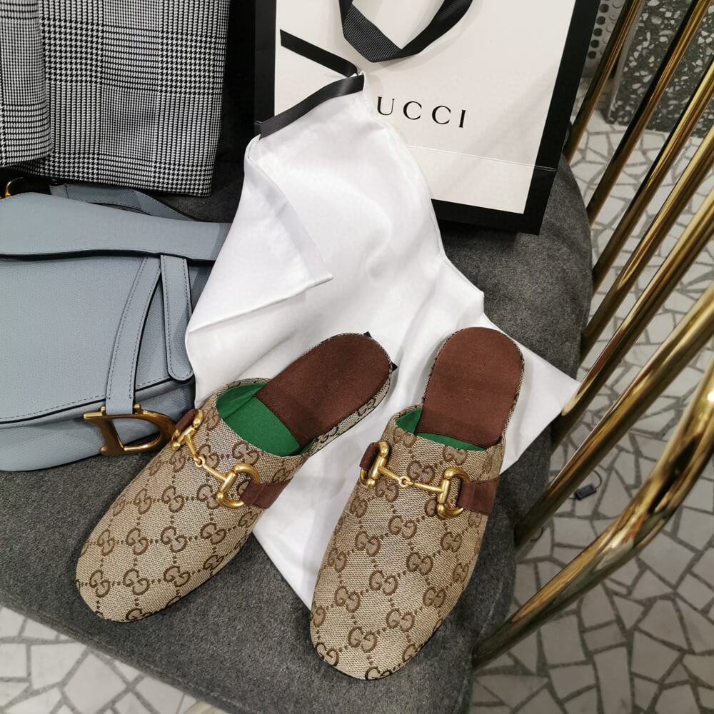 Gucci GG canvas Slipper 604075