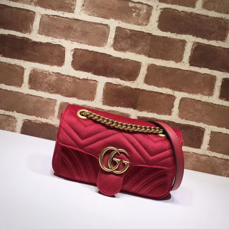 Gucci GG Marmont Velvet Shoulder Bag 446744