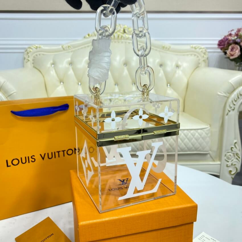 Louis Vuitton Cube Scott Box in Transparent GI0488