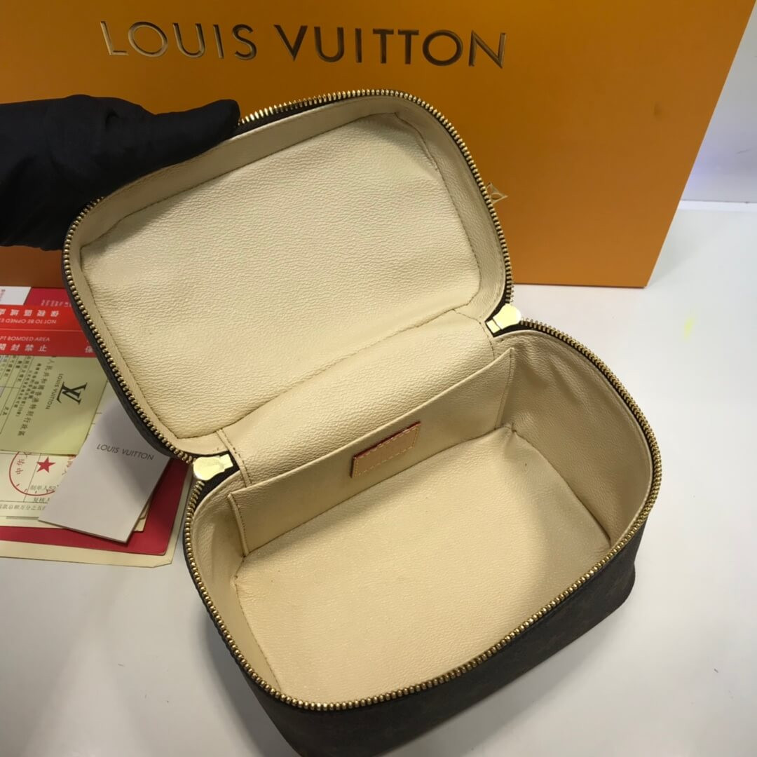 Louis Vuitton Monogram Canvas Nice Cosmetic  Mini M44495