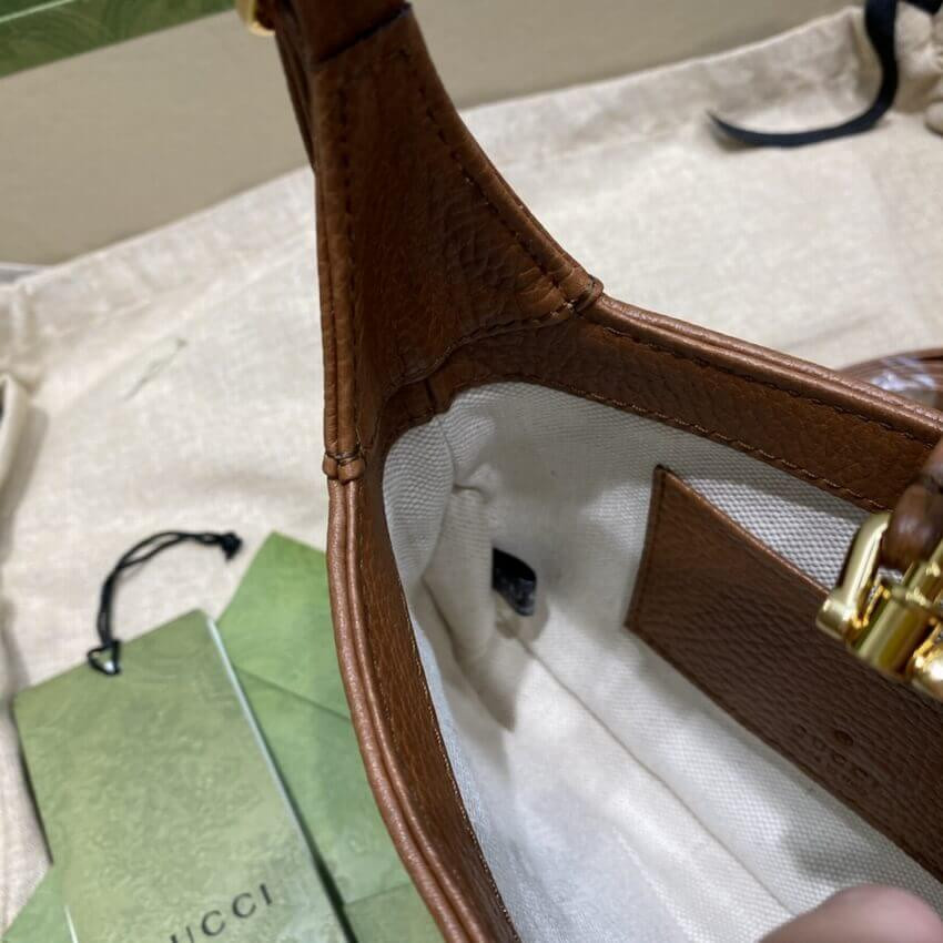 Gucci Denim Jackie 1961 Mini Shoulder Bag 637092