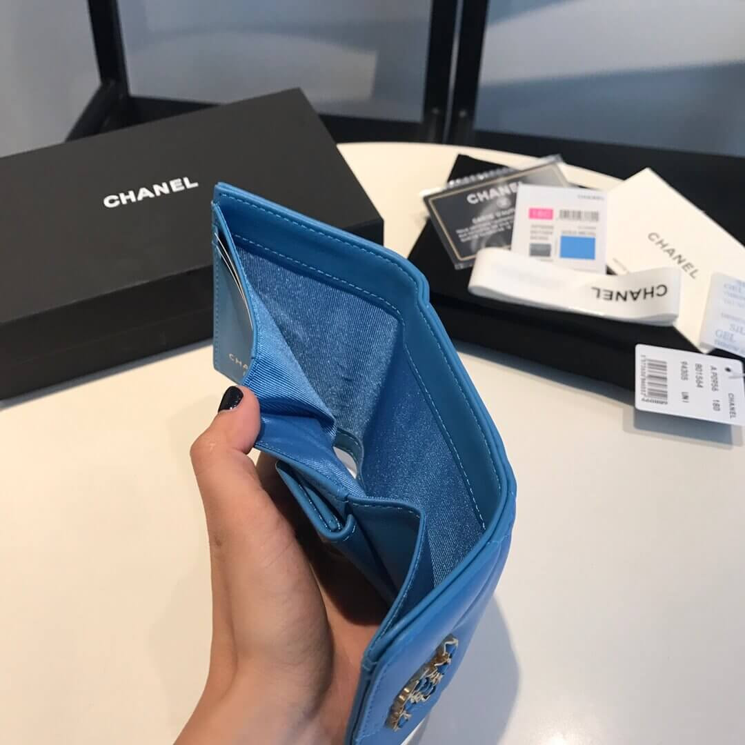 Chanel 19 Trifold Compact Wallet AP0956