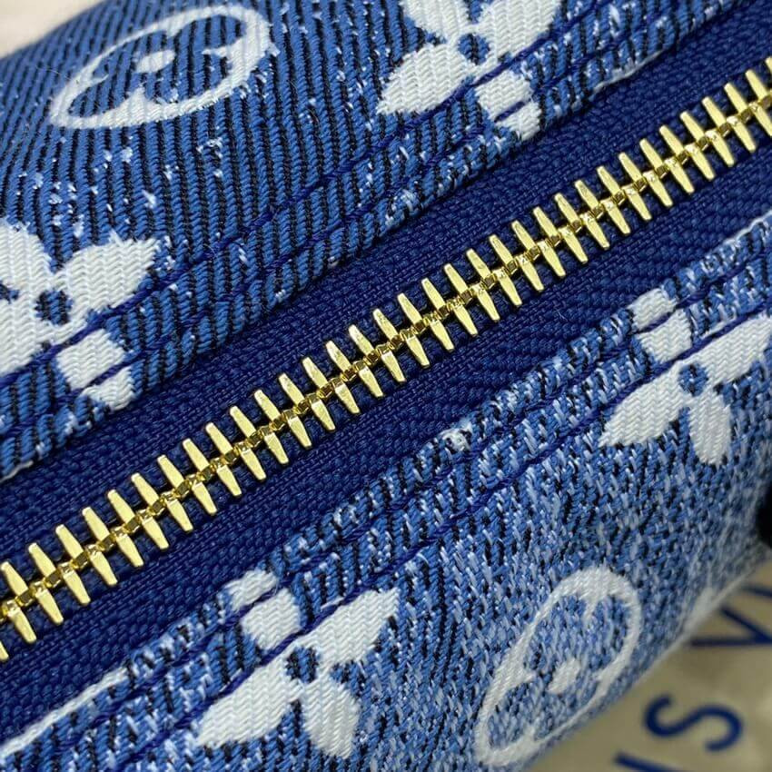 Louis Vuitton Monogram Jacquard Denim Nano Speedy M81168 M81213