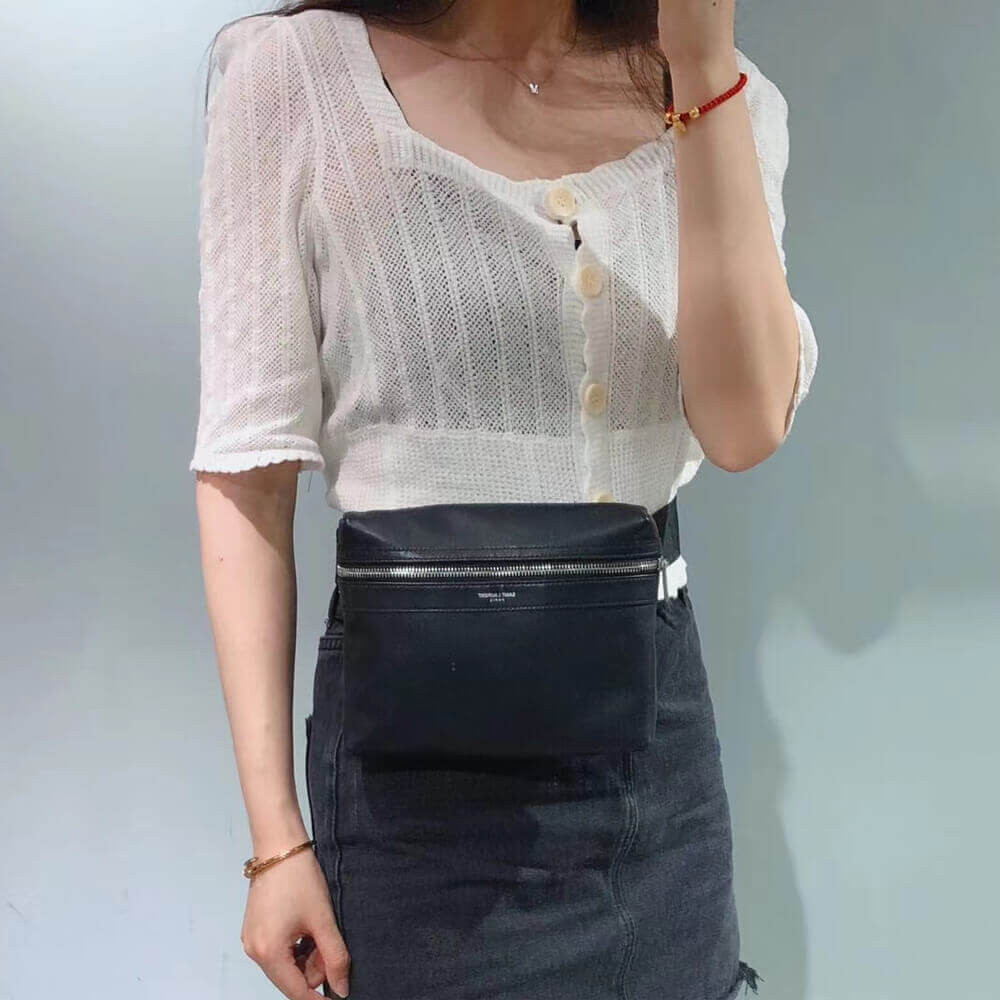 Saint Laurent YSL City Camera Bag In Matte Leather 634717