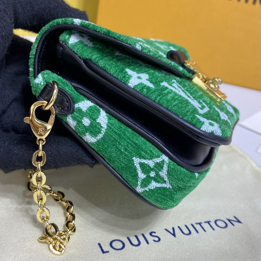 Louis Vuitton Monogram Jacquard Velvet Micro Metis M81494 Green