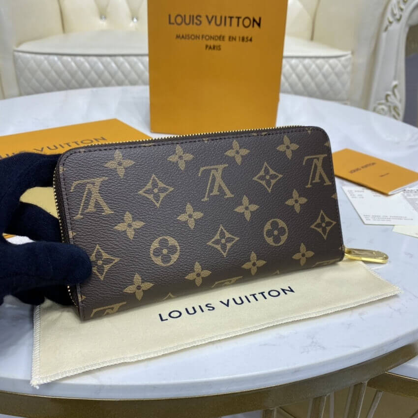 Louis Vuitton Monogram Zippy Wallet M41896 Red