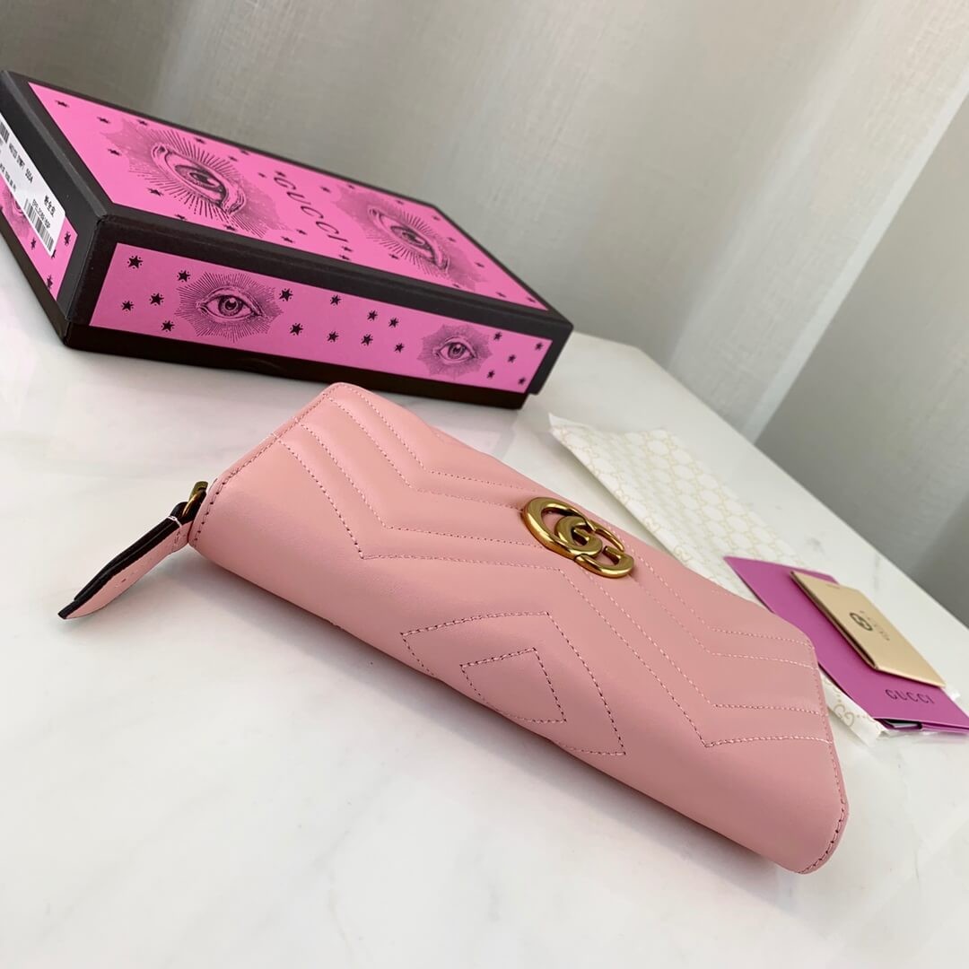 Gucci GG Marmont Zip Around Wallet 443123