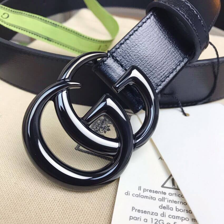 Gucci GG Marmont 30mm Thin Belt 414516 Black