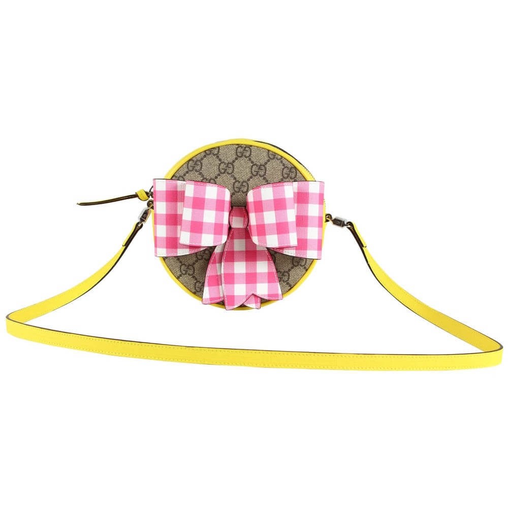 Gucci Childrens Check Bow GG Messenger 478294