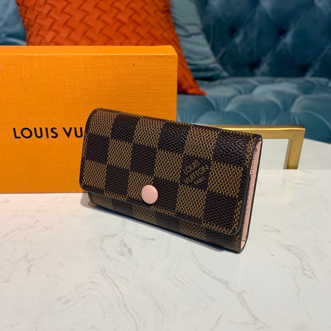 Louis Vuitton Damier Ebene 6 Key Holder N62630 N41624