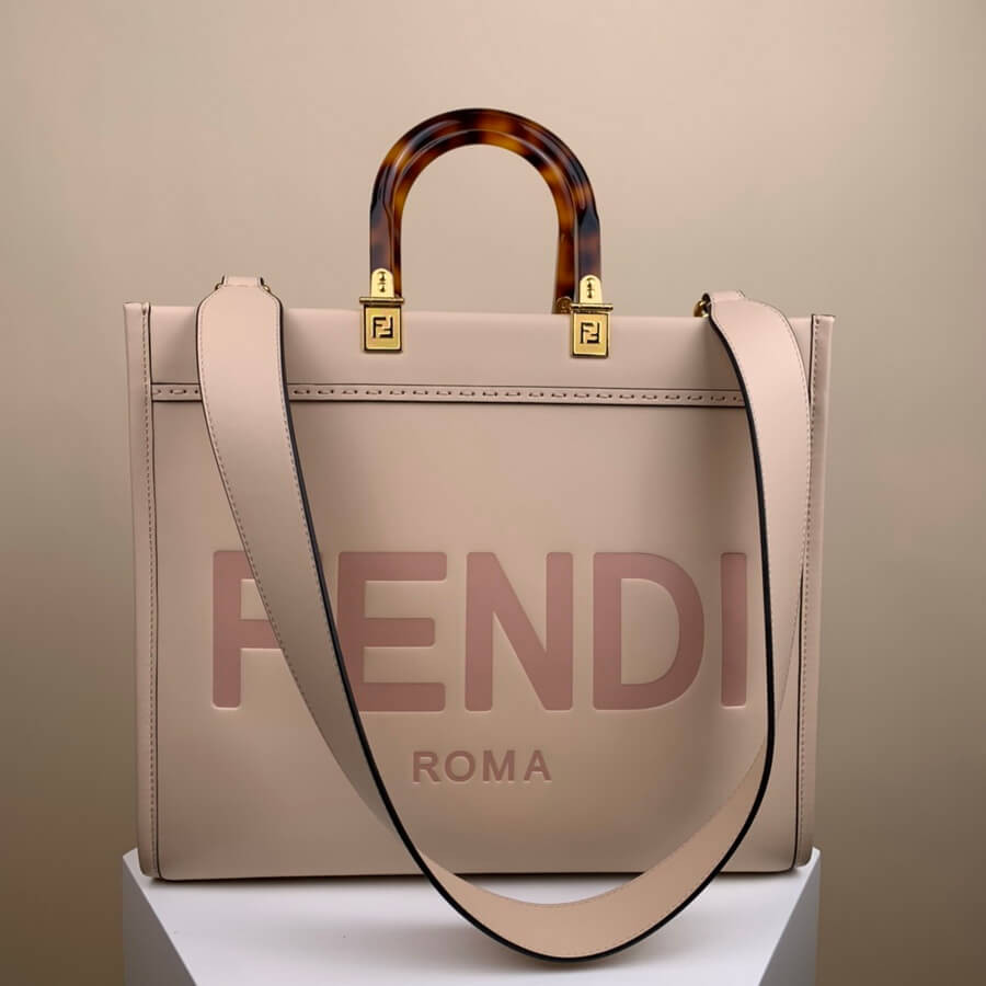 Fendi Medium Sunshine Shopper 8BH386 Light Pink