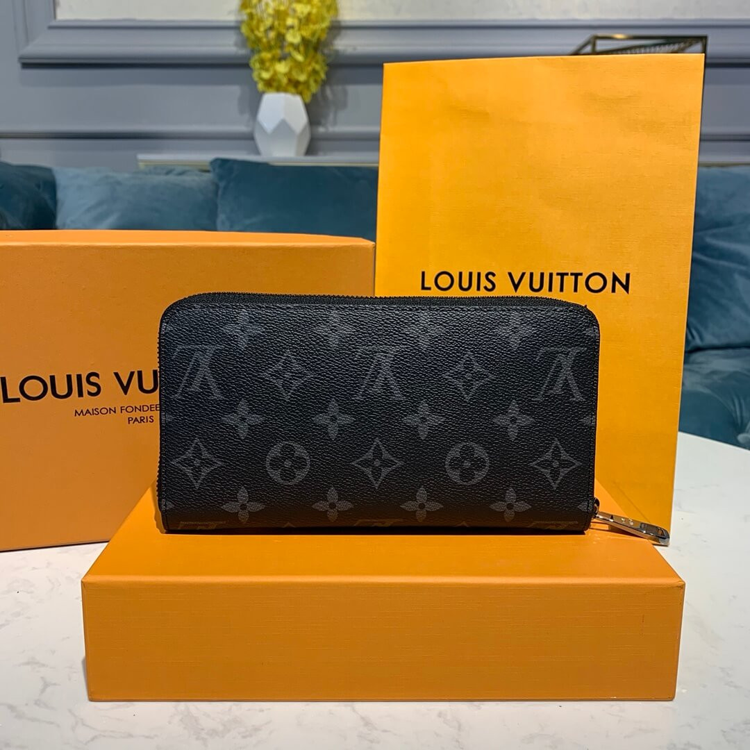 Louis Vuitton Monogram Eclipse Zippy Wallet M60017