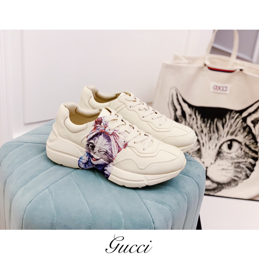 Gucci Rhyton Sneaker With Mystic Cat 609343
