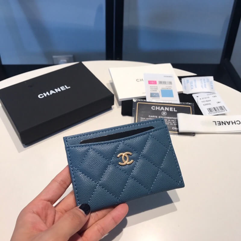 Chanel Grainy Calfskin Classic Card Holder A31510