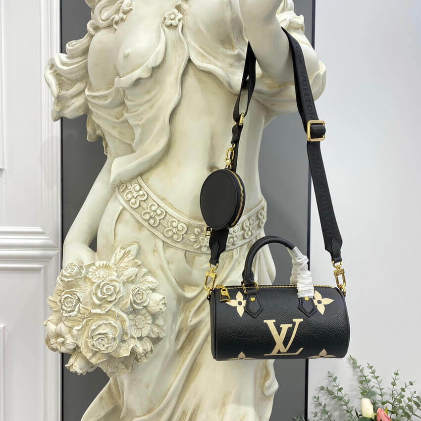 Louis Vuitton Papillon BB M45980 Black/Beige
