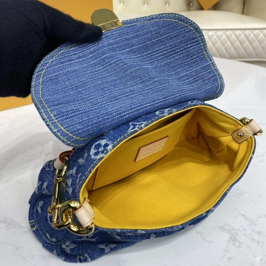 Louis Vuitton Monogram Denim Mini Pleaty M95050