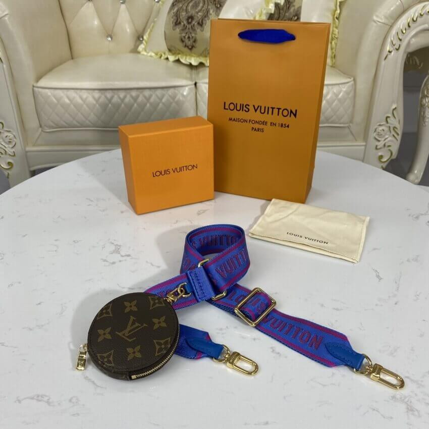 Louis Vuitton Pochette Bandouliere Multi Strap J02487 Blue&Red
