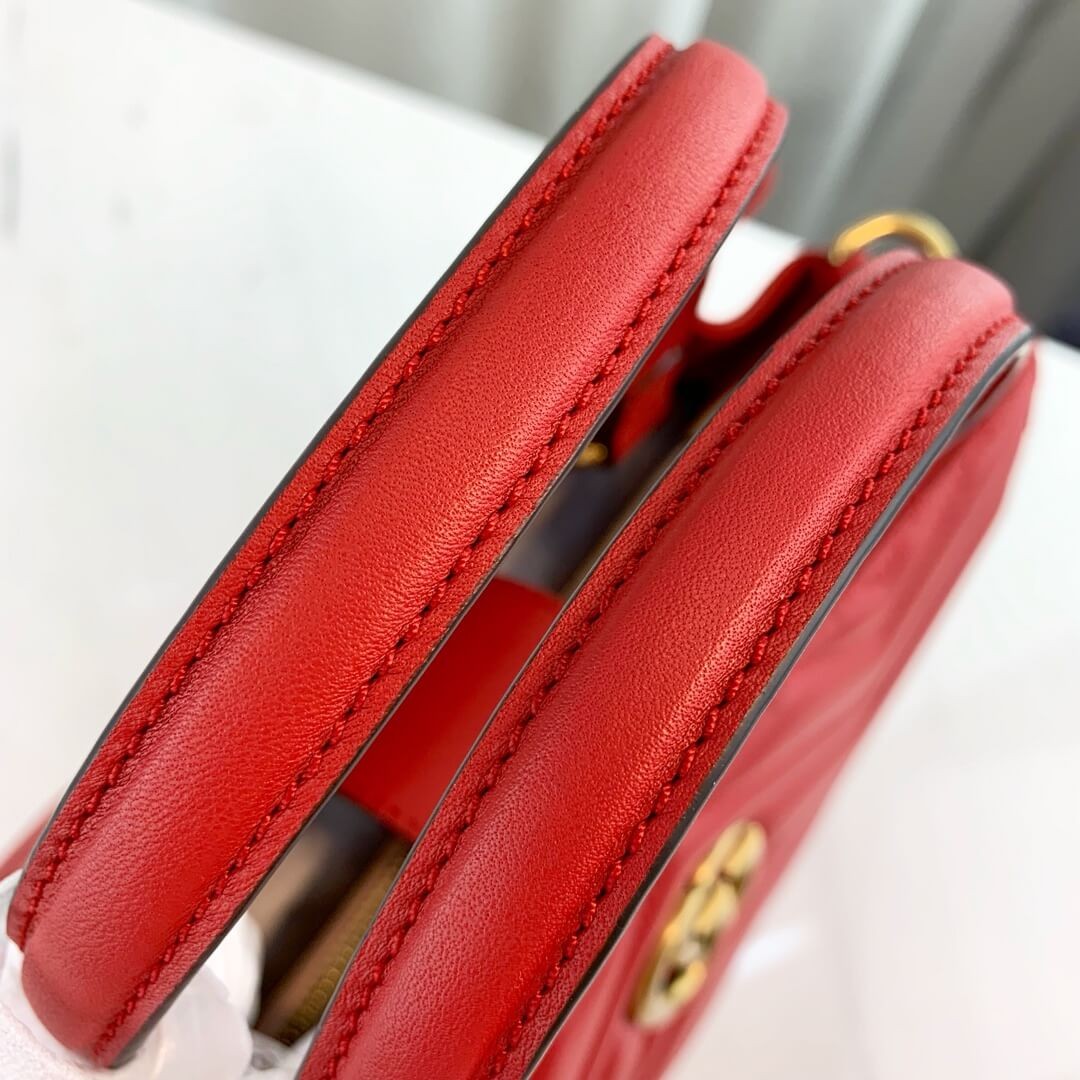 Gucci GG Marmont Small Matelasse Top Handle Bag 448054