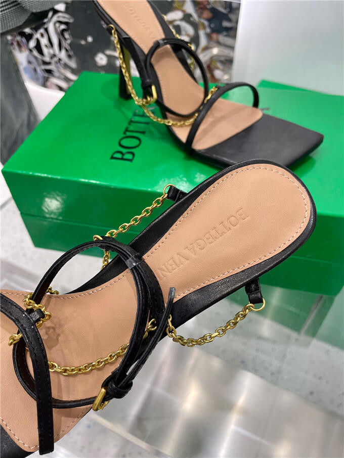 Bottega Veneta Stretch Snadals Shoes 651385 Black