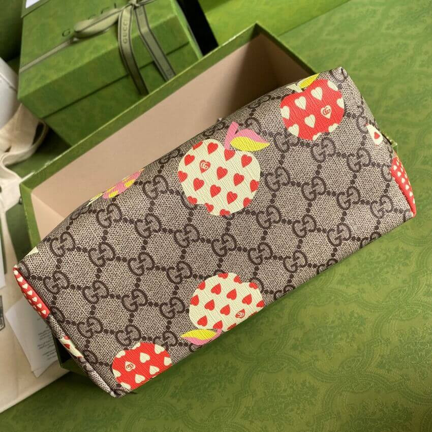 Gucci Childrens GG Heart Apple Pattern Tote 410812