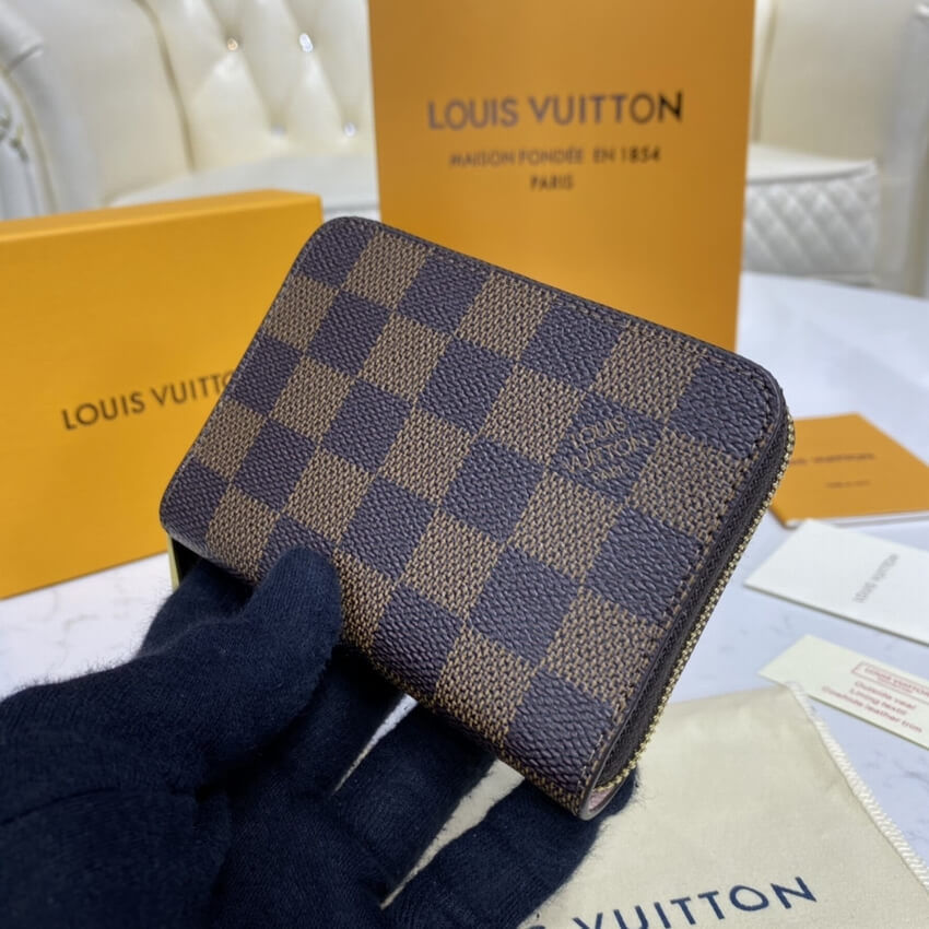 Louis Vuitton Damier Ebene Zippy Coin Purse N60213
