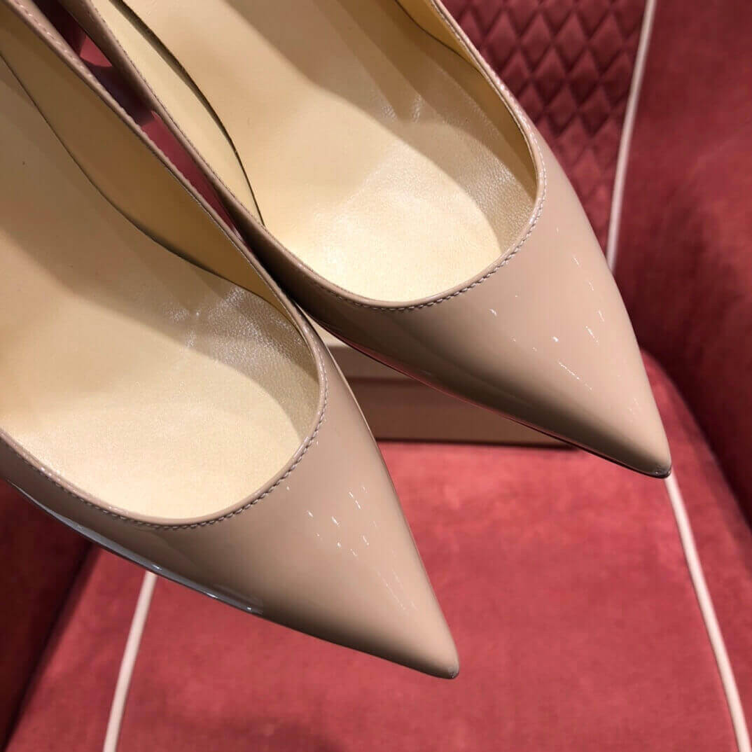 Christian Louboutin Kate 85 mm Nude Patent Leather 3191416