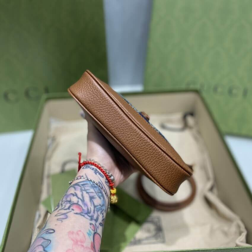 Gucci Denim Jackie 1961 Mini Shoulder Bag 637092