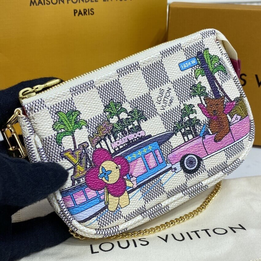 Louis Vuitton Damier Azur Mini Pochette Accessoires N60487