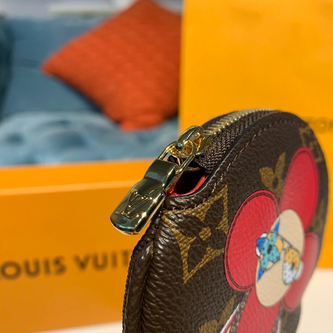 Louis Vuitton Vivienne Holiday Round Coin Purse M69057