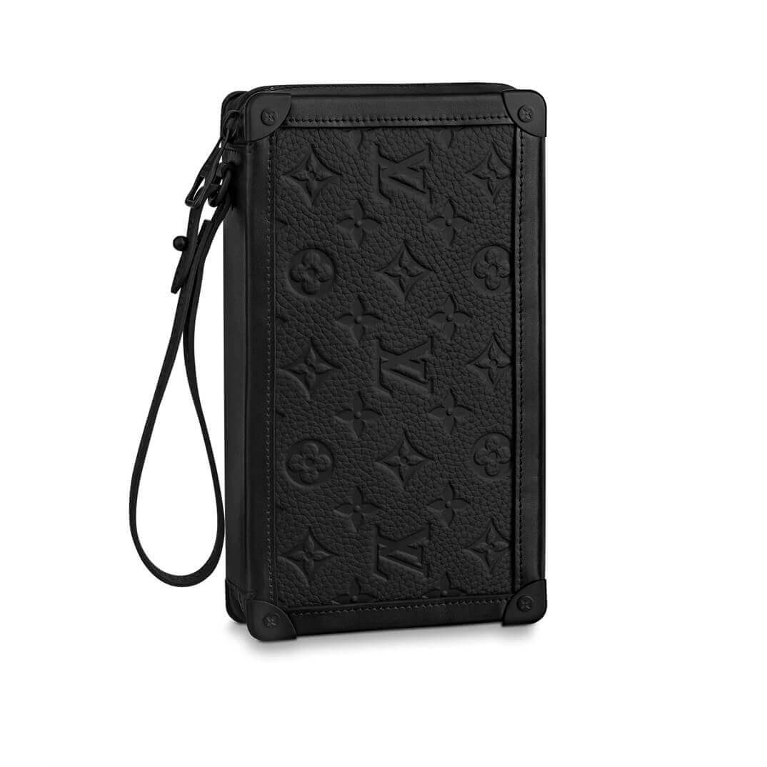 Louis Vuitton Taurillon Monogram Leather Soft Trunk Clutch M68986