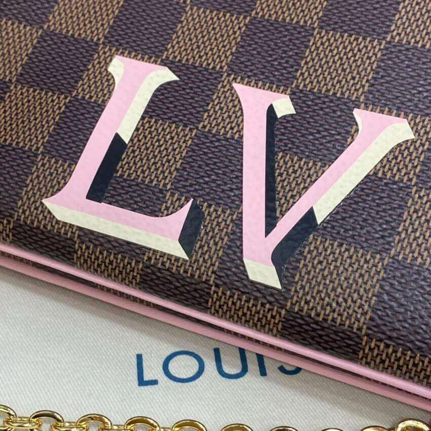 Louis Vuitton Damier Ebene Double Zip Pochette N60254