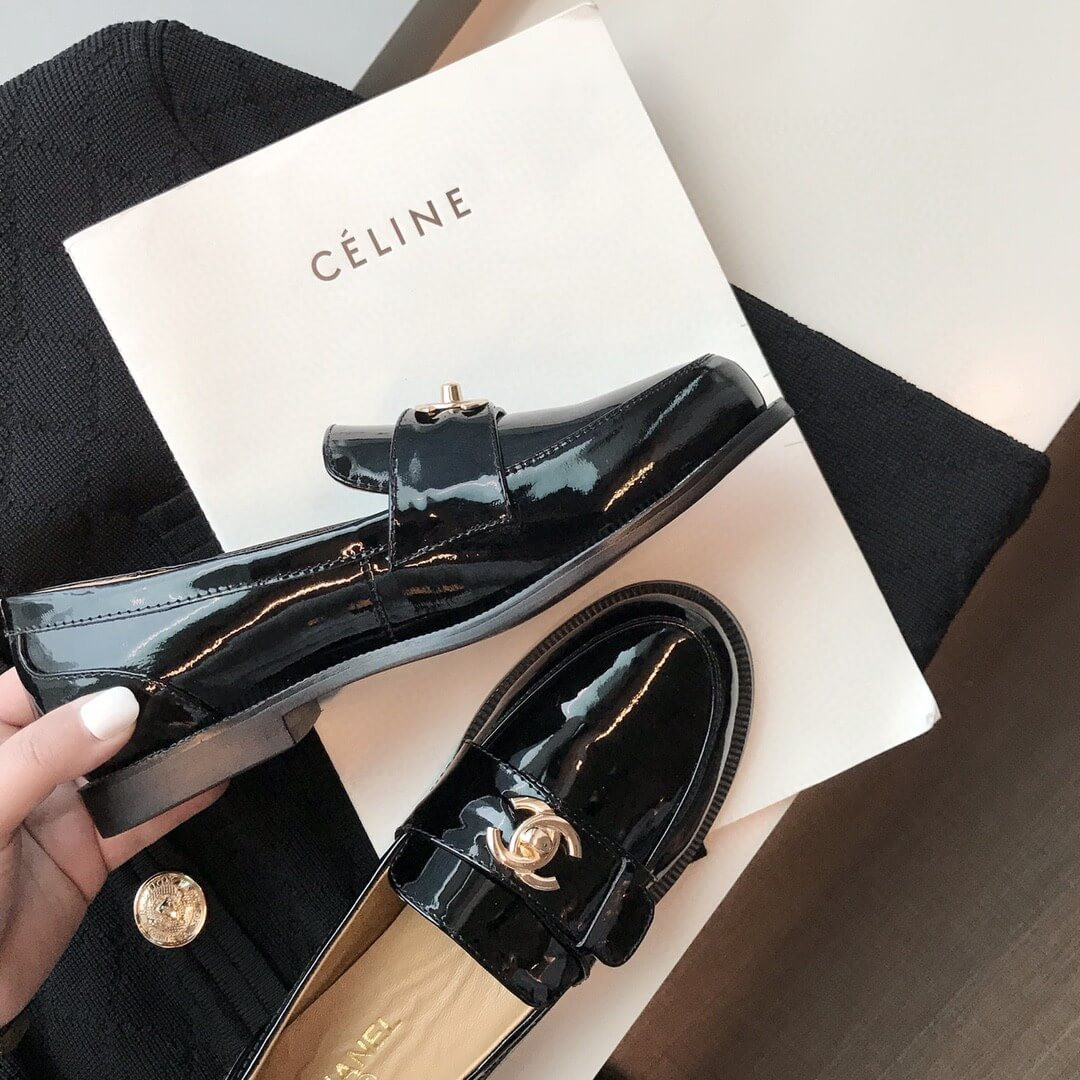 Chanel CC Turnlock Loafers And Patent Leather Loafers G429295