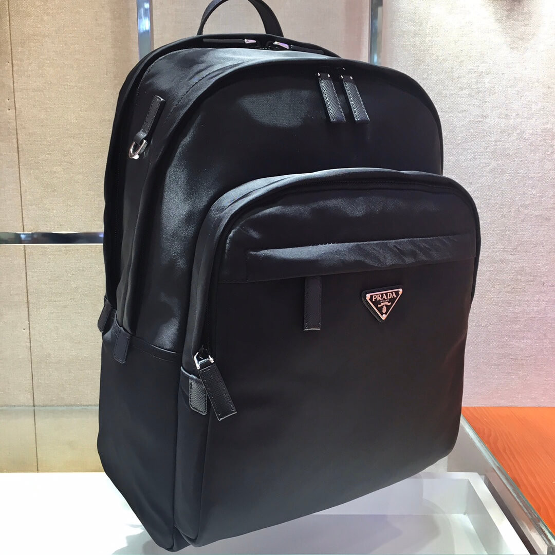 Prada Nylon And Saffiano Leather Backpack 2VZ048