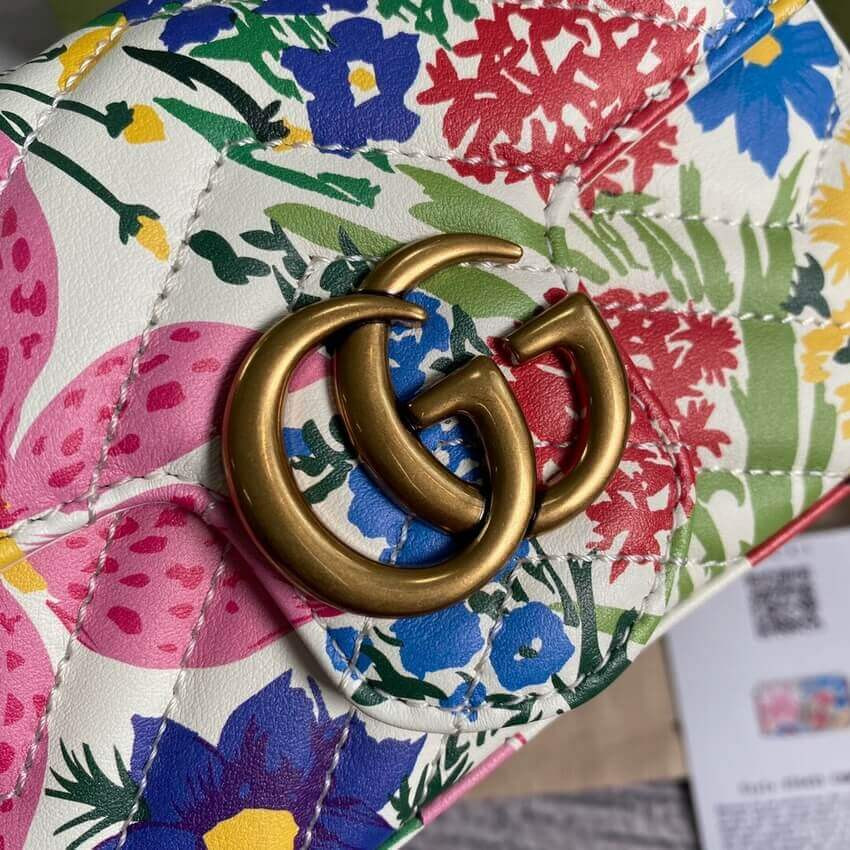 Gucci Ken Scott Print GG Marmont Super Mini Bag 476433