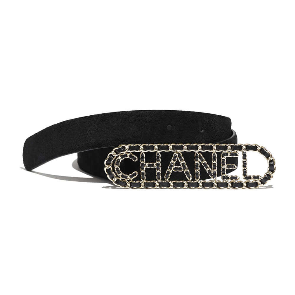 Chanel Suede Calfskin 30mm Belt AA6600