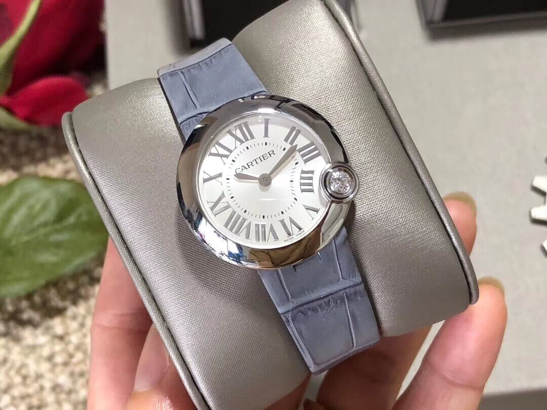 Cartier Ballon Blanc De Silver Quartz Watch WGBL0003