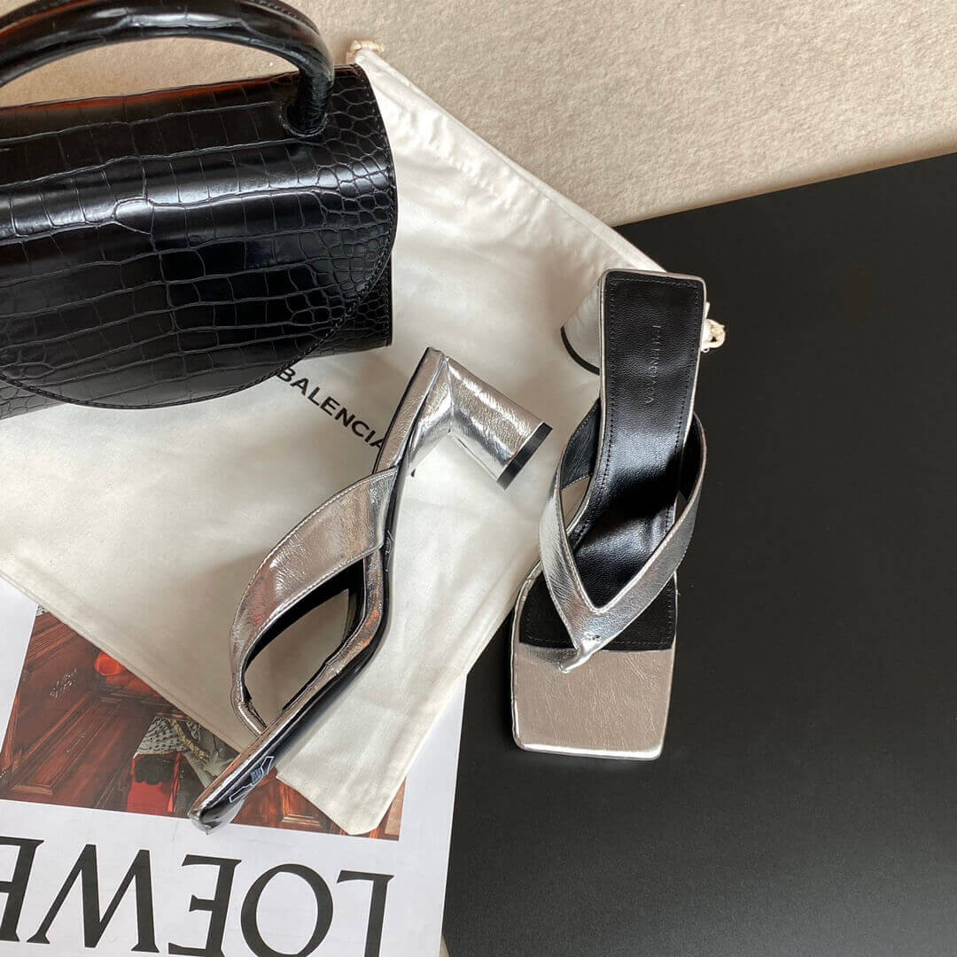 Balenciaga Logo T-bar sandals 434344