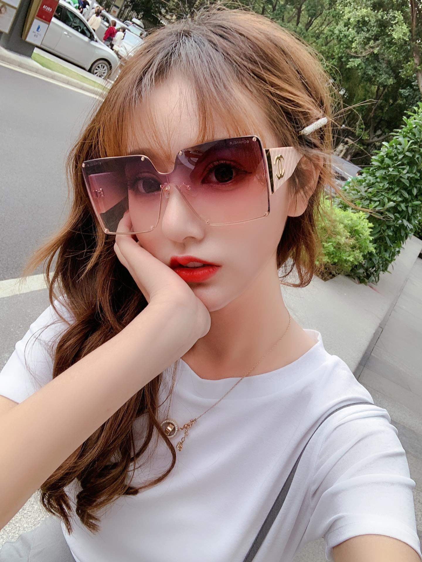 Chanel Rectangle Sunglass 4813