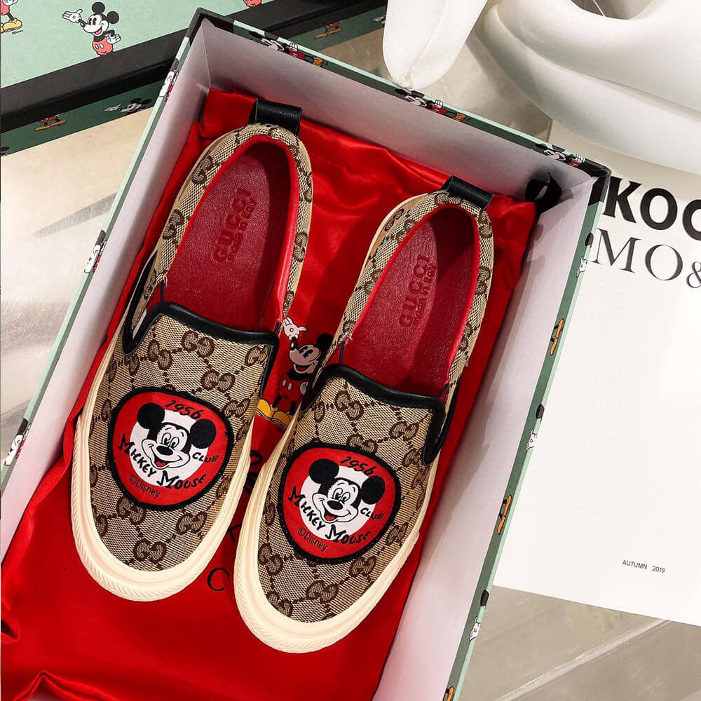 Gucci GG Disney x Gucci Loafer 875605 Black / Red