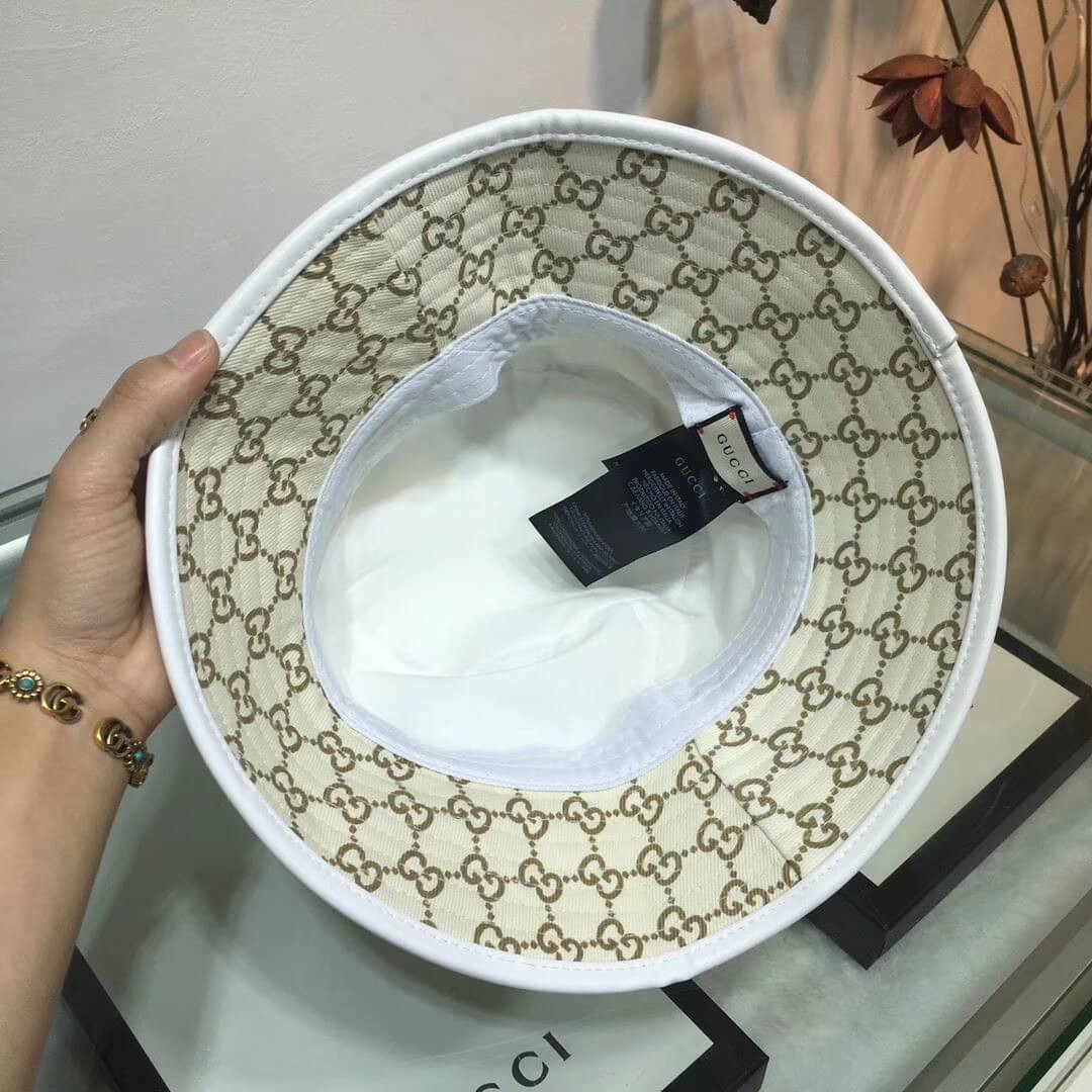 Gucci GG Canvas Bucket Hat With Double G 576587
